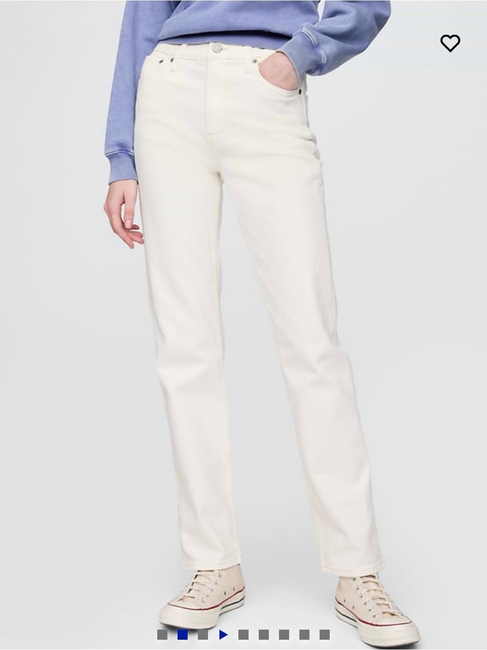 Gap 90s high rise straight jeans